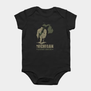 Michigan Bigfoot Hunter - Funny Sasquatch Baby Bodysuit